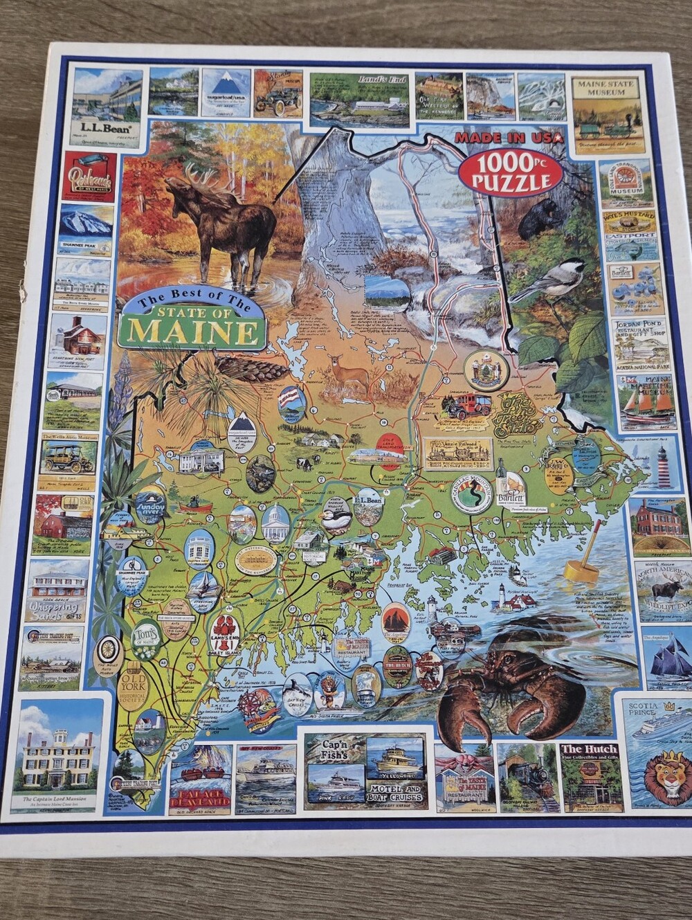 White Mountain The Best Of Maine 1000 Piece Jigsaw Puzzle
